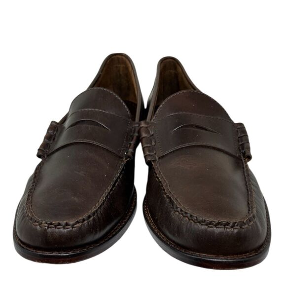 J Crew Camden Loafers Mens 12 Brown Leather Sole‎ Penny Preppy BJ009 main image 11
